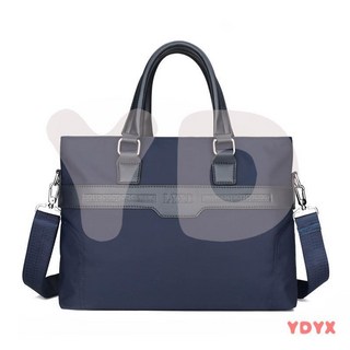 臺灣出貨 新款現貨男士手提公文包大容量通勤單肩斜挎包辦公商務文件電腦包, 手提黑色,均碼