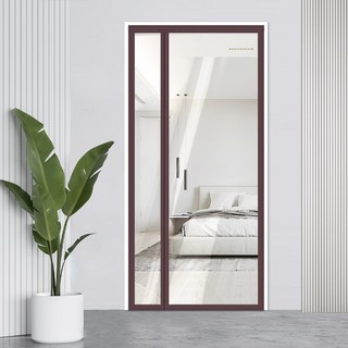편안한42 비대칭 투명 현관문 방풍비닐 자석 바람막이, 1개