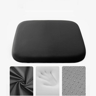 메모리폼 의자 쿠션 가구용 시트 세탁 가능 미끄럼 방지 코너 정원 소파 패드, 4. black, B. L, 4. black