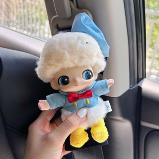 Dimoo 汽車安全帶保護套 迪莫防勒肩 護肩帶 車載內飾裝飾, 1個, 唐老鴨-安全帶