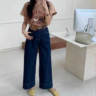 제이로그 와이드 데님 청바지 팬츠 레버진PT