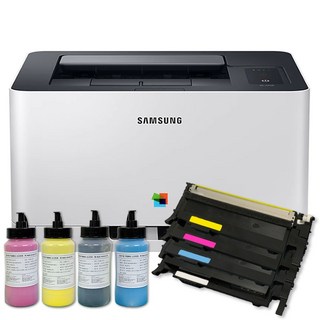 삼성 SL-C513 무한 컬러 레이저프린터 리필가능 토너포함