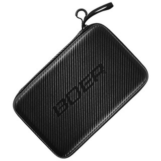 지테크 탁구 라켓 하드 케이스 가방, 블랙, 1개