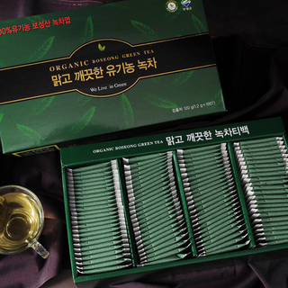 보성 청룡다원 유기농 녹차(가루/티백/발효차) 순수100%유기농 녹차티백, 1개, 1개입, 2g