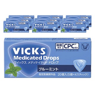VICKS 藍薄荷風味CPC滴劑, 10個