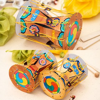 장구 만들기 악기 종이 미술 어린이 유아 초등 키트 음악 수업 전통 어르신 미니 놀이, 단품, 단품