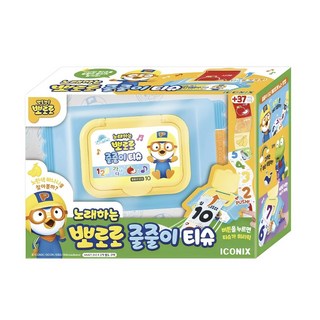 뽀로로 노래하는 줄줄이 티슈, 혼합색상, 1개