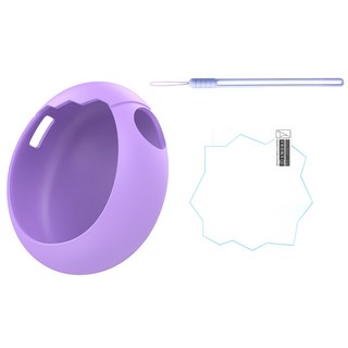 다마고치 파라다이스 풀커버 케이스 보호필름 스트랩 풀세트, 1세트, 퍼플, 단일
