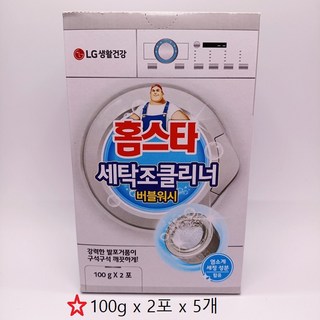 홈스타 세탁조 클리너 버블워시, 100g, 10개