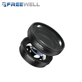 프리웰 뉴 스타일 매크로 광각 카메라 렌즈 후지 X100VI 및 사진 액세서리 2 인 1, 02 Black