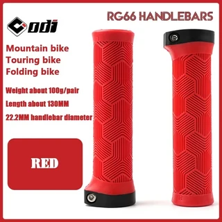 자토바이 호환 ODI 고무 자전거 그립 22mm 퍼플 브라운 호환 핑크 오렌지 블랙 인체 공학적 MTB 핸들 바 먼, 08 Red pair