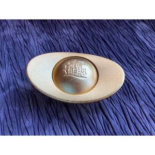 畫意坊 琉璃聚寶盆 台灣現貨 開運琉璃兔子擺件 琉璃福兔 小兔子家居擺飾 兔年新年送禮, D金沙元寶, 1個