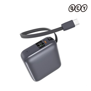 QCY 35W 기내반입 고속 충전 대용량 보조배터리 10000mAh C타입, PB10C, 블랙