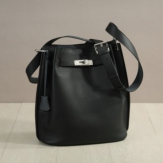 【木木子家】頭層Togo牛皮SoKelly單肩水桶包 視拍14吋筆電可入 單肩包 侧背包 肩背包 真皮包包女