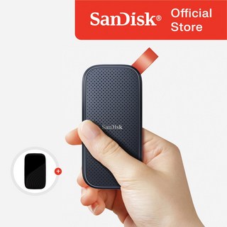 샌디스크 외장SSD 포터블 E30 대용량 고성능 + 보관 케이스 패키지, 1TB, 블랙