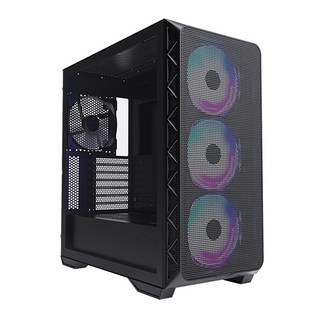 MONTECH 君主 AIR 903 MAX 機殼 E-ATX 卡長40/U高18 玻璃透側 ARGB 電競機殼 黑、白, 1個, 黑色, 黑色