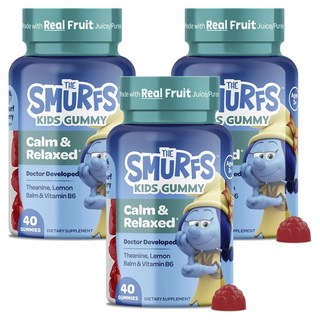 스머프 어린이 캄 & 릴렉스 베리 맛 구미, 40정, 3개