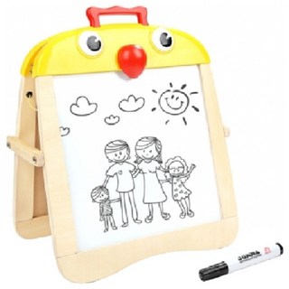 ToP BRIGHT 特寶兒 二合一造型畫板 黑白雙面磁性畫板 隨身攜帶, 小雞, 1組