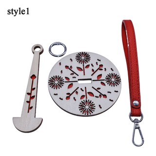 손목 스트랩이 달린 목재 스피닝 원사 거치대 뜨게 도구 크로셰 액세서리 DIY 바느질 실 스풀 울 볼 와인더 스탠드, style1, 1개, 2. style1