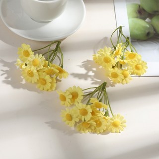 嗨購 仿真小雛菊花草 居家裝飾DIY配飾塑膠絹花擺設, 7, 1個