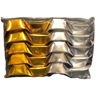 順心 元寶 金 銀 三好折袋裝金元寶 拜拜 拜祖先 拜公媽 金紙, 1個