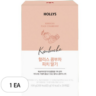 할리스 콤부차 피치 딸기, 5g, 20개입, 1개