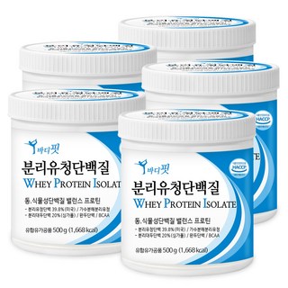 푸른들판 분리 유청 단백질 밸런스 프로틴 분말 유당 제거 대두 완두 가수분해 저분자 분리유청 밀크칼슘 BCAA 보충제 가루 파우더, 5개, 500g