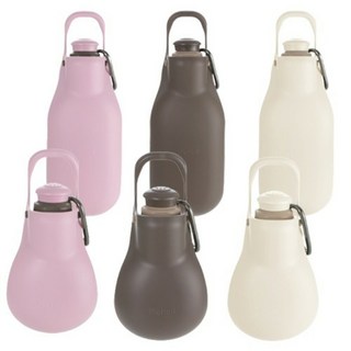 Richell 散步兩用飲水器 寵物外出便攜水瓶 連接寶特瓶, ID59957 深棕｜S號, 1個