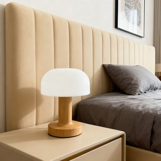 히즈엔 취침등 수면등 침실 무드등 조명, 우드