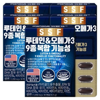 순수식품 루테인 오메가3, 30정, 5개