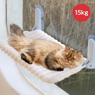 세렌버디 햇살정원 고양이 창문 해먹 캣타워, 1개, 화이트