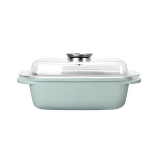 東日家電麥飯石蒸魚鍋 - 家用蒸煮燉鍋 適用燃氣竈電磁爐 商用不粘鍋, 1個, 32cm