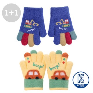 하루박스 KC인증 1+1 아동 유아 아기 키즈 자동차 겨울 장갑