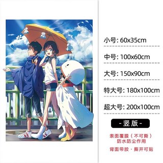 너의이름은 포스터 굿즈 신카이마코토 브로마이드 일본애니, 접착포스터, AI