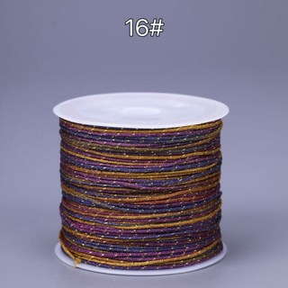 AL3 加金段彩玉線 段彩蠟線 DIY編繩材料 手工編織線材 多色可選, 72號段彩玉線（16#）, 1個