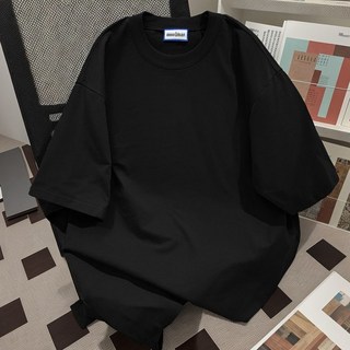 重磅t恤女中長款極簡約寬鬆百搭純色ins風夏季爆款潮流短袖男中性, 酒紅色【舒適透氣】,XL【60.0-67.5公斤】熱賣中