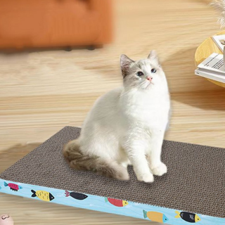 루체트리 스크래쳐 고양이 장난감 침대 웨이브형 일자형 애완 반려묘 용품