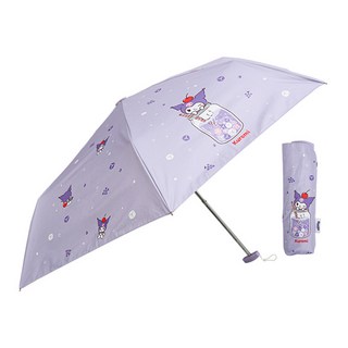 산리오 휴대용 양우산 경량 수동 3단 우산 스파클링무늬 납작 암막 53 우양산