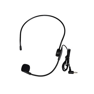 IFIVE 旗艦專利有線麥克風 可旋轉頭戴 適用小蜜蜂擴音機, 黑, if-MIC900