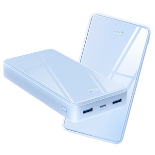 YINTO PD 22.5W QC3.0 잔량표시 대용량 고속충전 보조배터리 30000mAh, 블루, JM5