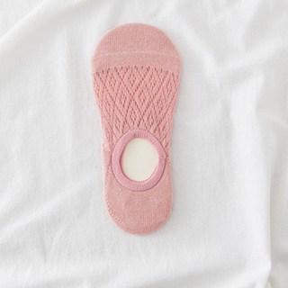 【加幫手】台灣現貨 糖果色菱形紋隱形短襪 網眼鏤空薄透船型襪