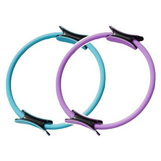 瑜珈普拉提阻力圈塑型美腰神器瘦腿提臀 瑜珈環 老人夾腿阻力圈 大腿部健身, 升級加粗款紫色-腿部阻力圈, 1個