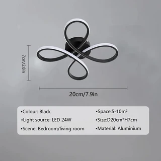 현대 led 샹들리에 미니멀리스트 홈 빌라 거실 식당 연구 천장 조명 램프