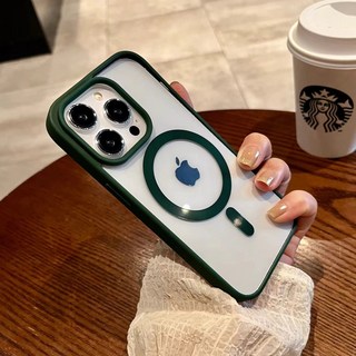硅膠磁吸簡約iphone16馬卡龍手機殼果粉17透明亞克力15防摔保護套