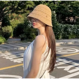 여성 여름 버킷햇 뜨개모자 니트모자 벙거지 뒷트임 챙 모자 여행 비치 휴양지 모자