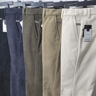 남자 골덴 스판 기모바지 골프바지