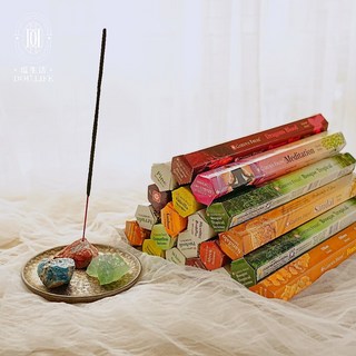【逗生活 Dou.Life】印度直送GF線香 買五送一 逗薰香 天然 檀香 聖木 鼠尾草 手工 純正 竹籤香, 龍涎香