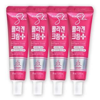 다이나믹스킨 콜라겐 크림 플러스 주름개선 피부탄력 고보습 약국화장품, 4개, 35g