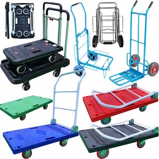 유신카트몰 손수레 카트 구루마 핸드카, 적색사각대차(손잡이O), 대차 사이즈 특대형 (인라인바퀴), 1개