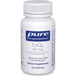 퓨어인캡슐레이션 코큐텐 코엔자임큐텐 60mg 캡슐 Pure Encapsulations CoQ10, 1개, 60정